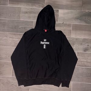 Supreme Black Cross Bogo Hoodie